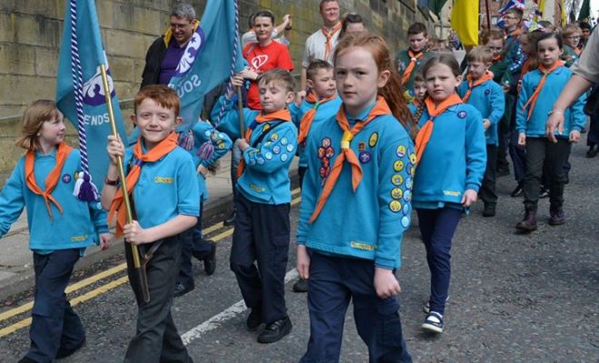 GALLERY: Scouts parade through city centre to mark St George's Day