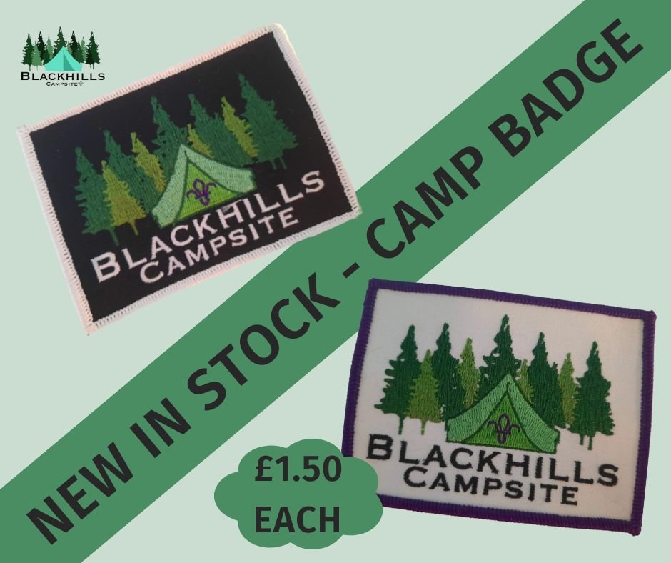 Look what has now arrived.... 
 We have our new logo and our new Campsite Badges...