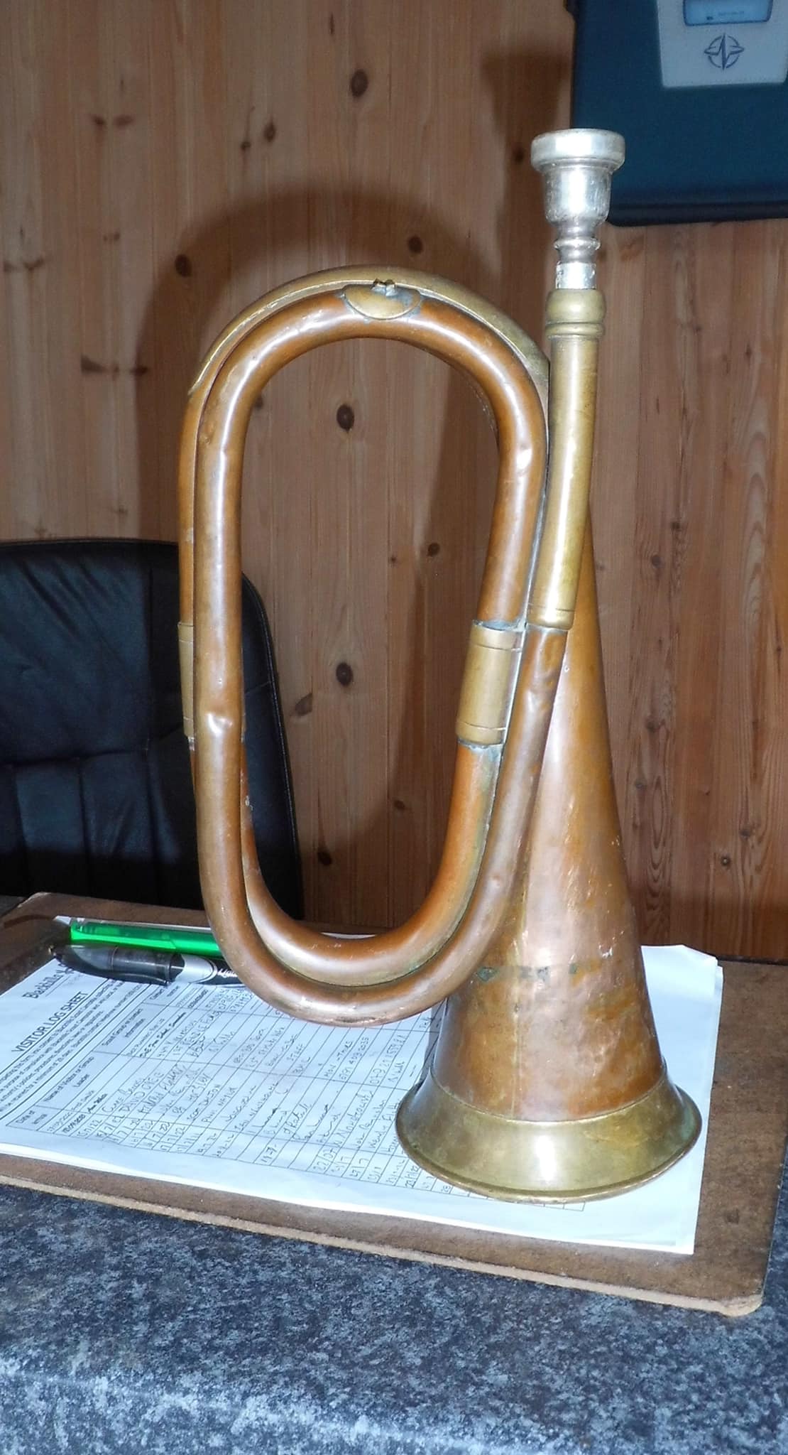 *** Lost item Found *** 
 Anyone missing a Bugle? 
 Was found near our Joseph Ea...