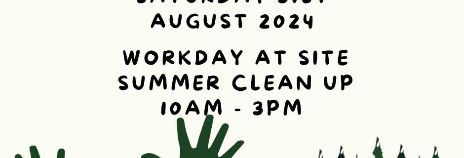 A reminder about this coming Saturday’s Work Day! 10am - 3pm! 
 Any amount of he...