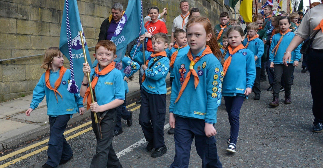 GALLERY: Scouts parade through city centre to mark St George's Day