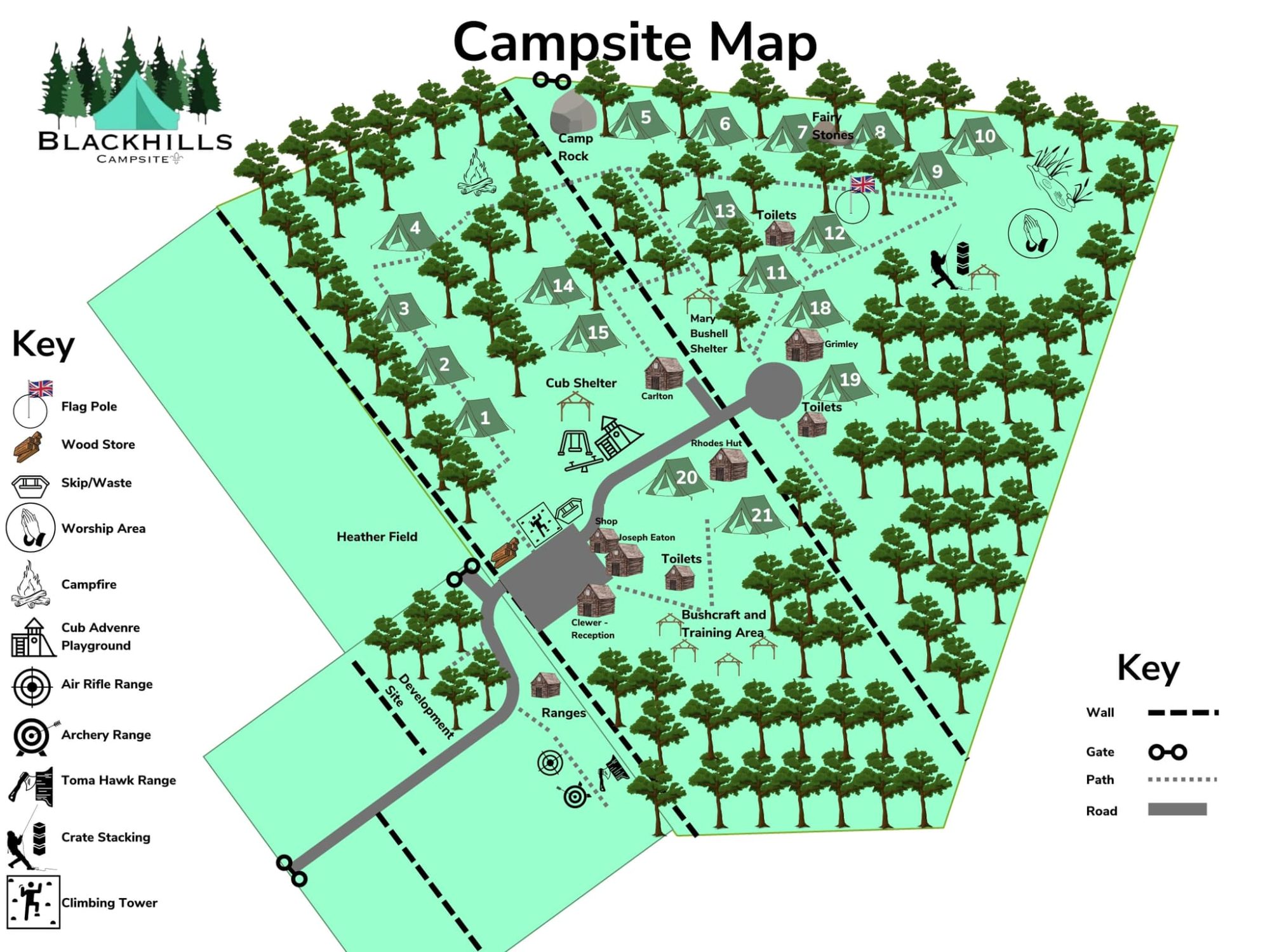 We have a brand new campsite map that is up to date with everything we have on s...