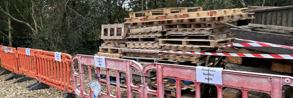 We have started to collect the pallets for our ever so famous Bonfire Night! 

B...