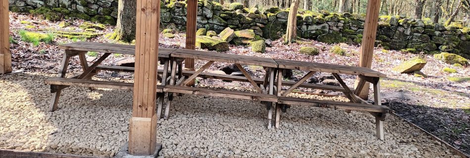 We’ve had 6 new picnic tables made by Neil for our archery range, and the Mary B...