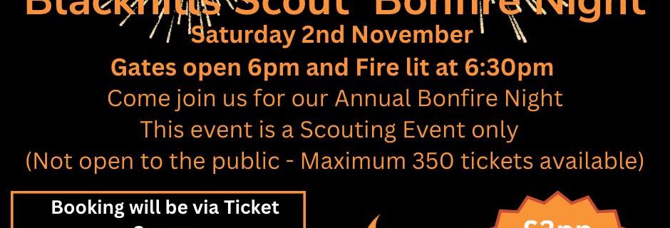 We are looking to host our Annual Bonfire Night this year again! 

Tickets are o...